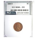 1938-S Cent PCI MS66+ RD