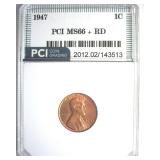 1947 Cent MS66+ RD LISTS $265