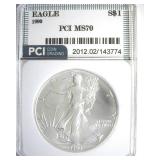 1990 Silver Eagle MS70 LISTS $3850