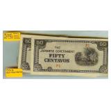 1942 50 Centavos Bank Note Japan