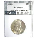 1951-S Franklin MS65+ LISTS $115