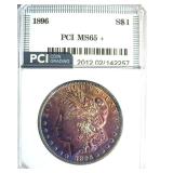 1896 Morgan PCI MS65+ Impressive Color