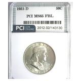 1951-D Franklin MS65 FBL LISTS $165