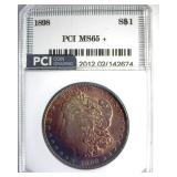 1898 Morgan PCI MS65+ Incredible Color