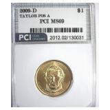 2009-D Pos A $1 Taylor MS69 Lists $900 in 68