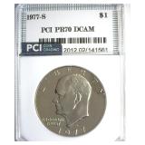 1977-S Ike PR70 DCAM LISTS $375