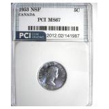 1953 NSF 5 Cents PCI MS67 Canada