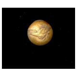 Vintage Bronze Military Button