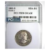 1981-S T1 Susan B Anthony PCI PR70 DCAM
