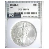 2014 Silver Eagle PCI MS70