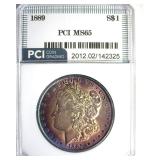 1889 Morgan PCI MS65 Fantastic Color