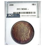 1886 Morgan PCI MS65+ Fantastic Color