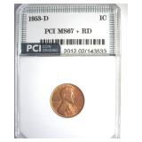 1953-D Cent MS67+ RD LISTS $6500