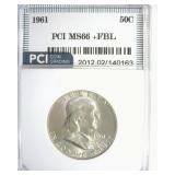 1961 Franklin MS66+ FBL LISTS $12000