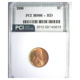 1936 Cent MS66+ RD LISTS $100