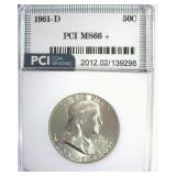 1961-D Franklin MS66+ LISTS $350