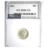 1941 Dime MS66 FB LISTS $100