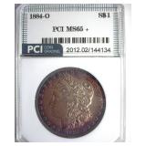 1884-O Morgan PCI MS65+ Golden Purple