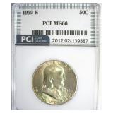 1952-S Franklin MS66 LISTS $175