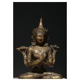 GILDED BRONZE BUDDHA STATUE