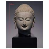 NORTHERN WEI DYNASTY BLUE STONE BUDDHA HEAD