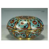 CLOISONNE COVERED BOX FROM THE MING DYNASTY