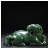 QING DYNASTY JADE SHEEP