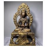 GILDED LONGEVITY BUDDHA FROM THE QING DYNASTY