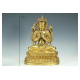 GILDED BODHISATTVA OF THE MING DYNASTY
