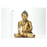 GILDED SHAKYAMUNI BUDDHA FROM THE MING DYNASTY