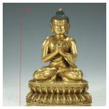 GILDED VAIROCANA BUDDHA OF THE MING DYNASTY