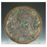 TANG DYNASTY SILVER GILT PERSIAN PLATE