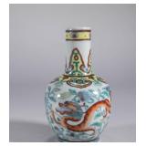 QING DYNASTY DOUCAI BOTTLE