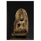 SONG DYNASTY WOODCARVING OF THE BODHISATTVA...