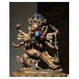 QING DYNASTY GILDED COPPER PUPA VAJRA DOUBLE...