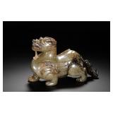 HAN DYNASTY HETIAN JADE BLACK IMPREGNATED...