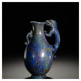 QING DYNASTY LAPIS LAZULI CHILONG TEAPOT