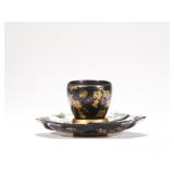 QING DYNASTY QIANLONG LACQUERWARE TEA CUPS
