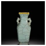 SONG DYNASTY OFFICIAL KILN POWDER CELADON SPLIT...