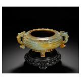 QING DYNASTY KILN-CHANGED GLAZE DOUBLE...