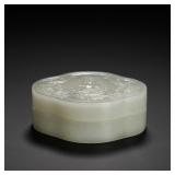 QING DYNASTY HETIAN JADE BUDDHA PATTERN...