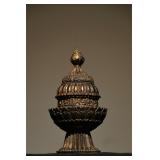 BRONZE GILDED EIGHT-TREASURE LOTUS JARS OF THE...