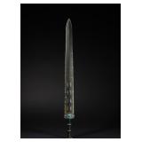 A SWORD WITH GOLD INSCRIPTIONS FROM THE SPRING...
