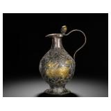TANG DYNASTY SILVER-GILT EWER