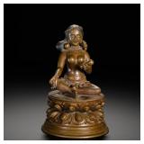 A BRONZE STATUE OF THE FREE AND VOID MOTHER OF...