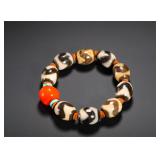 TANG DYNASTY TIGER-TOOTH SKY BEAD BRACELET