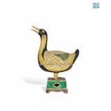 MING CHENGHUA PLAIN THREE-COLOR DUCK-SHAPED...