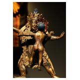 A GILDED BRONZE STATUE OF JIN GANG FROM THE...