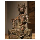 BRONZE STATUE OF GUANYIN IN FREEDOM FROM THE...