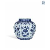 MING XUANDE BLUE AND WHITE BROKEN-BRANCH FLOWER...
